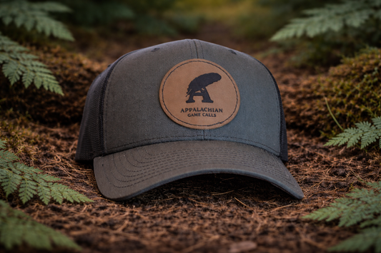 Leather Patch Trucker Charcoal