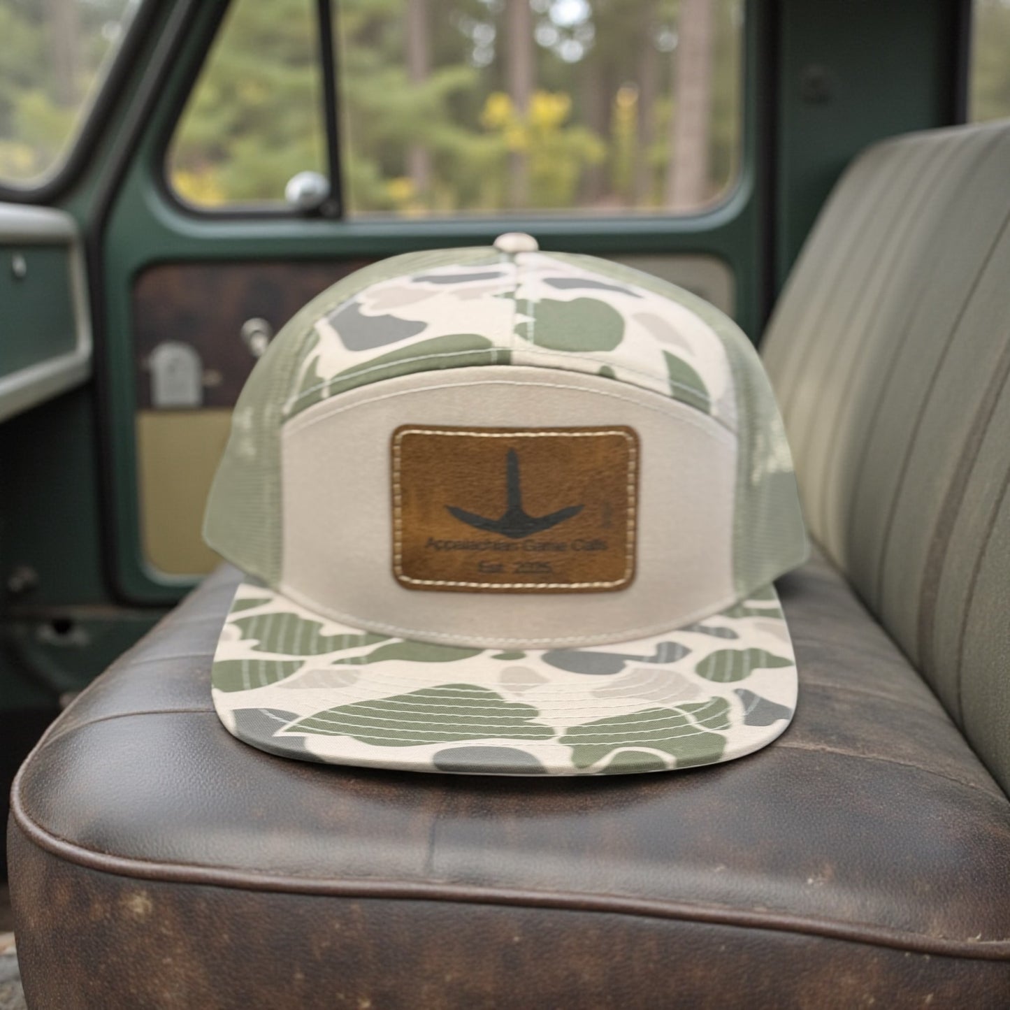 7 Panel Marsh Camo Turkey Track Hat